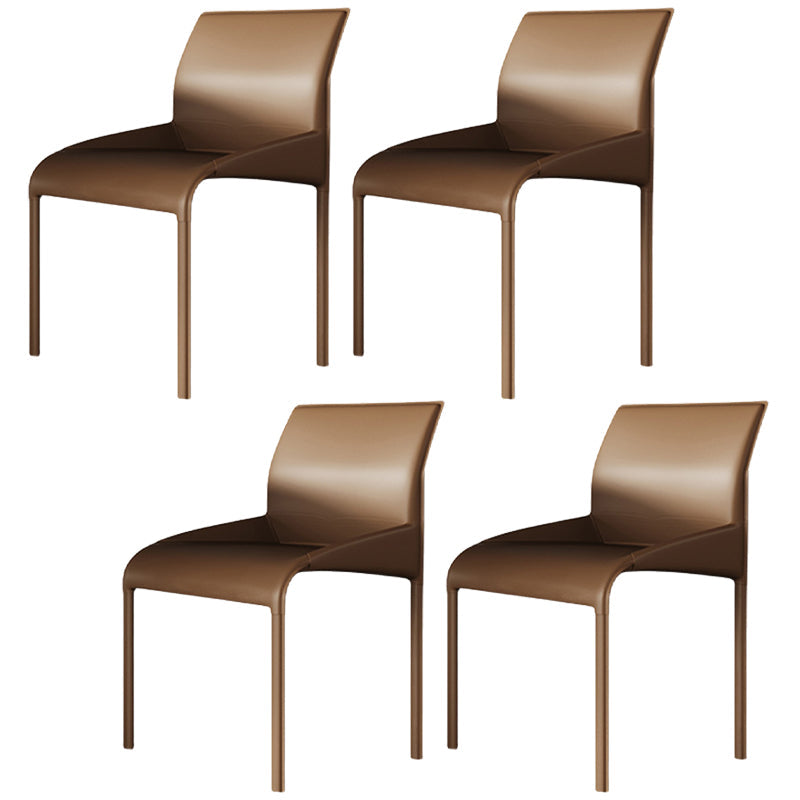 Upholstered Dining Accent Chair Faux Leather Dining Chair for Home