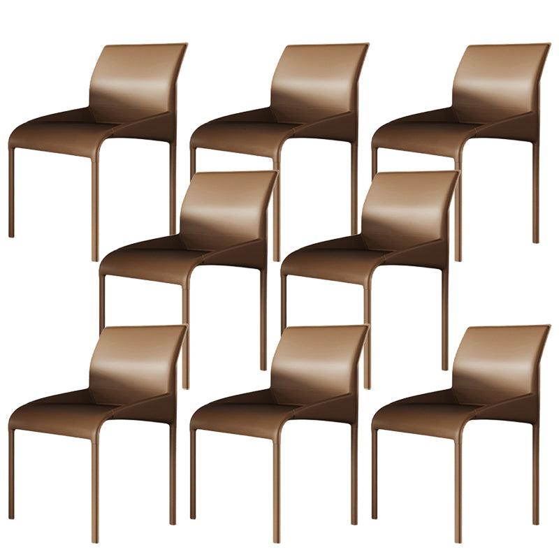 Upholstered Dining Accent Chair Faux Leather Dining Chair for Home