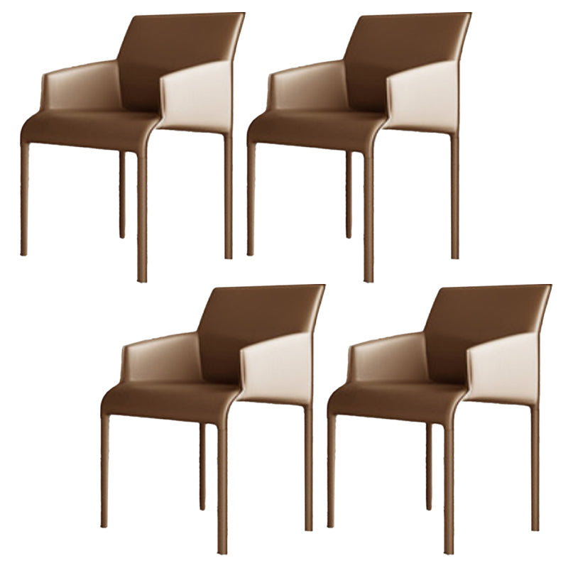 Upholstered Dining Accent Chair Faux Leather Dining Chair for Home