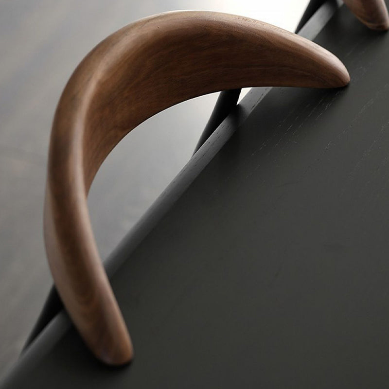 Industrial Stackable Dining Chairs Black Iron Legs Armless Dining Side Chair