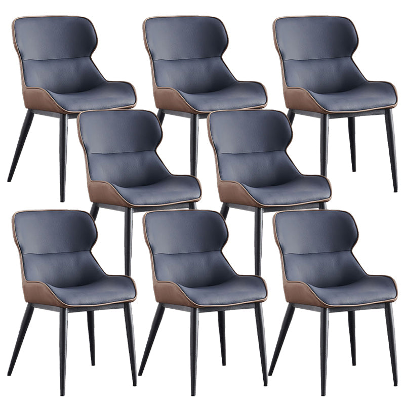 Industrial Dining Room Chair Upholstered Armless Dining Chairs