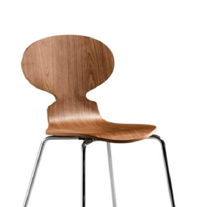 Metal and Wood Armless Dining Chairs Contemporary Side Chair Set Clearhalo 'Dining Chairs' 'Dining Tables & Seating' 'dining_chair' 'furn' 'furn_dining_chair' 'Furniture' 'Kitchen & Dining Furniture' 5598322