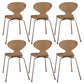 Metal and Wood Armless Dining Chairs Contemporary Side Chair Set Wood 6 Piece Set Clearhalo 'Dining Chairs' 'Dining Tables & Seating' 'dining_chair' 'furn' 'furn_dining_chair' 'Furniture' 'Kitchen & Dining Furniture' 5598326