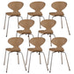 Metal and Wood Armless Dining Chairs Contemporary Side Chair Set Wood 8 Piece Set Clearhalo 'Dining Chairs' 'Dining Tables & Seating' 'dining_chair' 'furn' 'furn_dining_chair' 'Furniture' 'Kitchen & Dining Furniture' 5598327