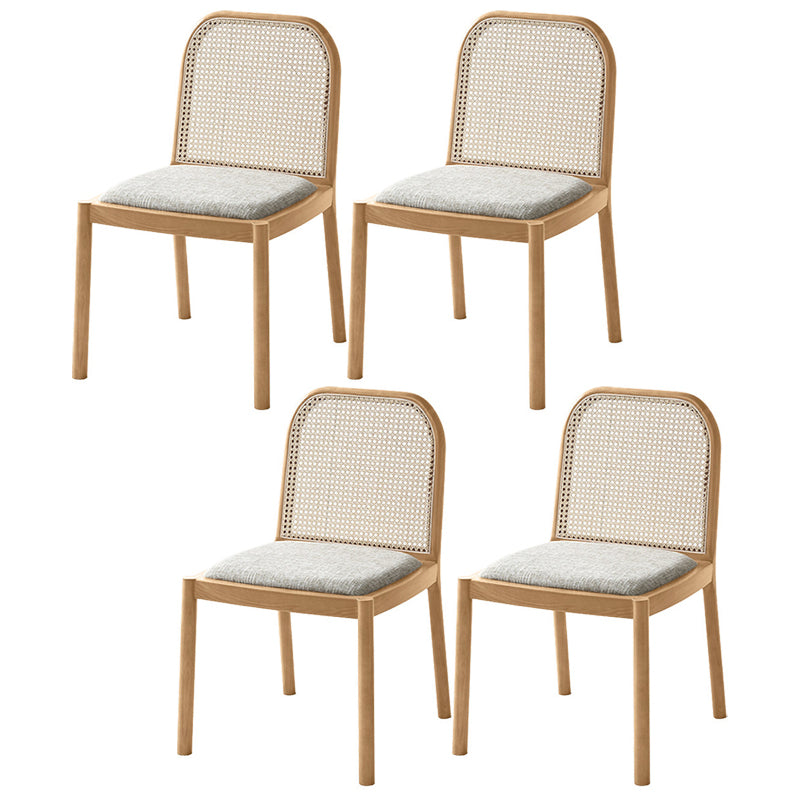 Sedie da pranzo tradizionali senza braccia sedia in legno massiccio set per la casa