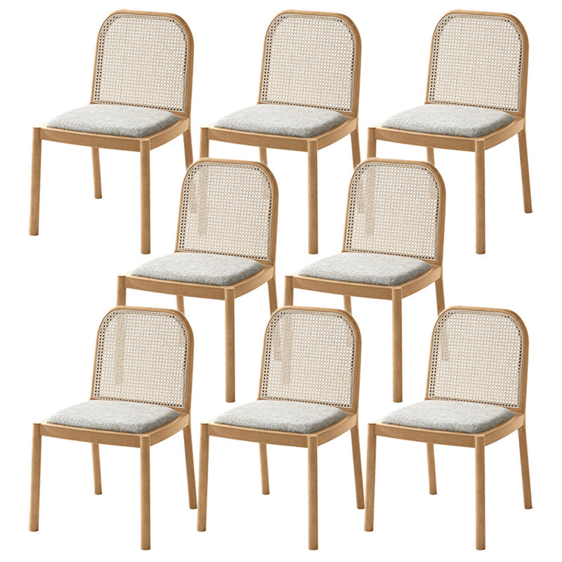 Sedie da pranzo tradizionali senza braccia sedia in legno massiccio set per la casa