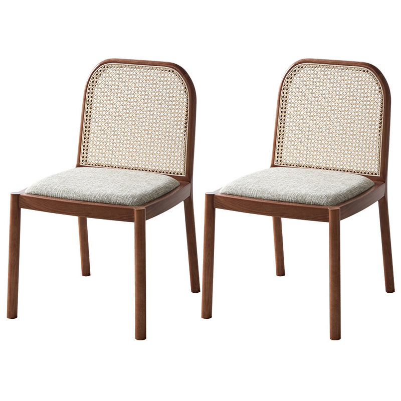 Sedie da pranzo tradizionali senza braccia sedia in legno massiccio set per la casa