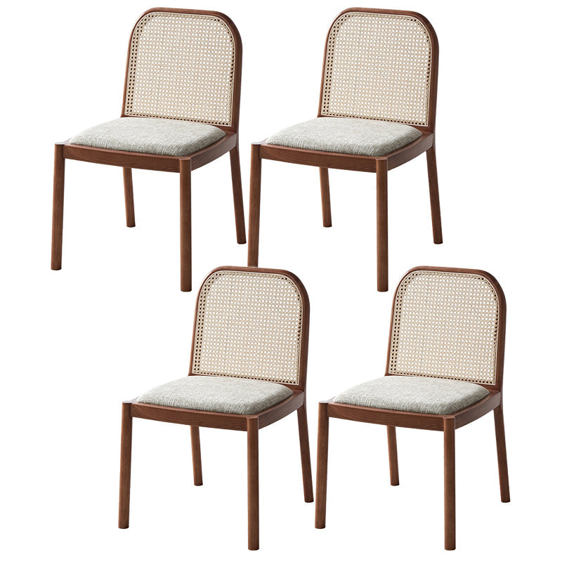 Sedie da pranzo tradizionali senza braccia sedia in legno massiccio set per la casa