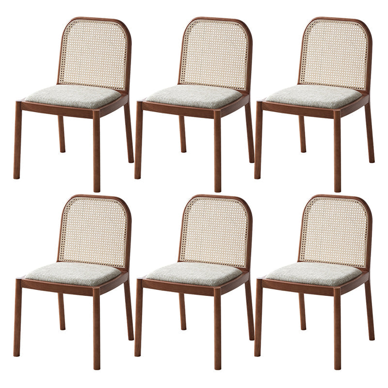 Sedie da pranzo tradizionali senza braccia sedia in legno massiccio set per la casa