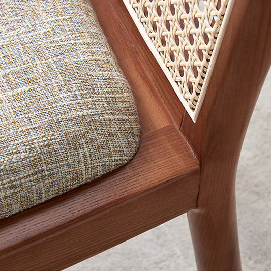 Traditional Armless Dining Chairs Solid Wood Side Chair Set for Home