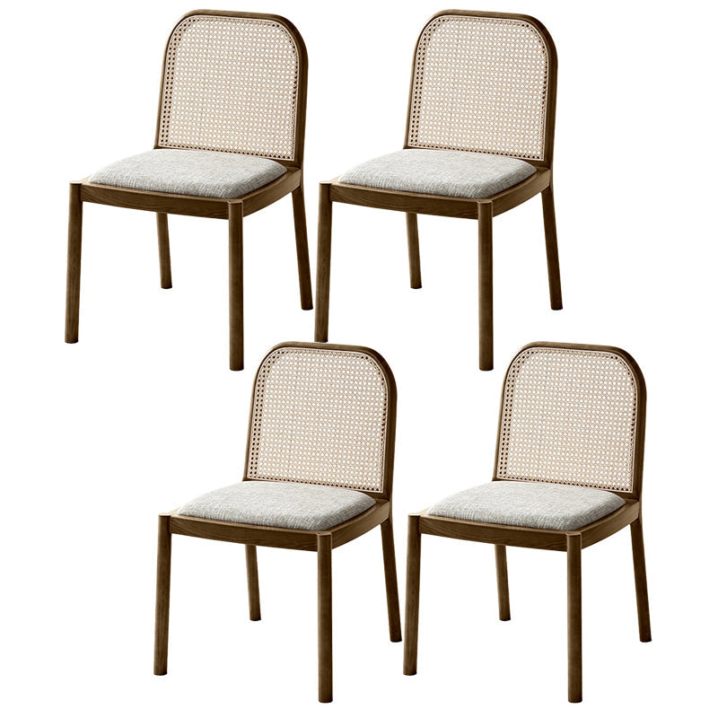 Sedie da pranzo tradizionali senza braccia sedia in legno massiccio set per la casa