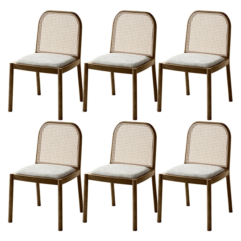 Sedie da pranzo tradizionali senza braccia sedia in legno massiccio set per la casa