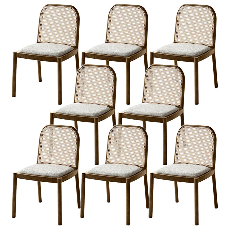 Sedie da pranzo tradizionali senza braccia sedia in legno massiccio set per la casa