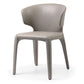 Faux Leather Dining Accent Chair Wingback Arm Chair for Home Light Gray 1 Piece Clearhalo 'Dining Chairs' 'Dining Tables & Seating' 'dining_chair' 'furn' 'furn_dining_chair' 'Furniture' 'Kitchen & Dining Furniture' 5598377