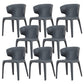 Faux Leather Dining Accent Chair Wingback Arm Chair for Home Blue 8 Piece Set Clearhalo 'Dining Chairs' 'Dining Tables & Seating' 'dining_chair' 'furn' 'furn_dining_chair' 'Furniture' 'Kitchen & Dining Furniture' 5598391