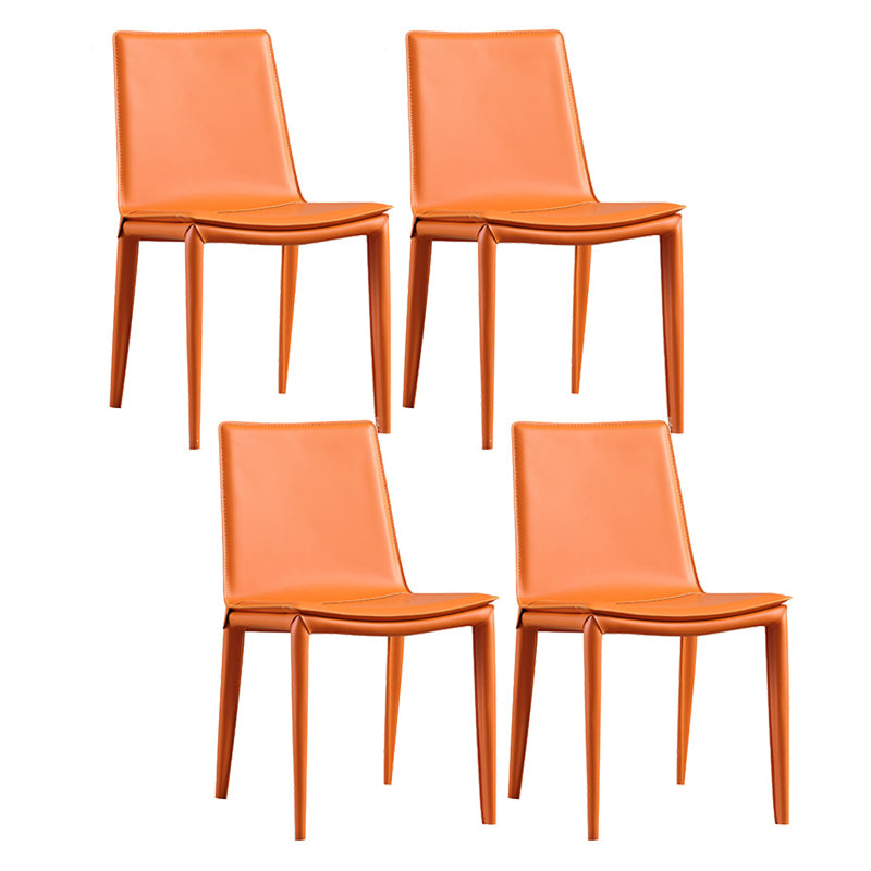 Faux Leather Dining Room Chair Modern Upholstered Dining Side Chair