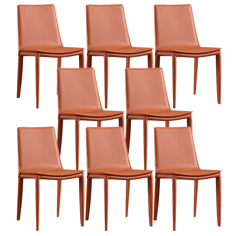 Faux Leather Dining Room Chair Modern Upholstered Dining Side Chair