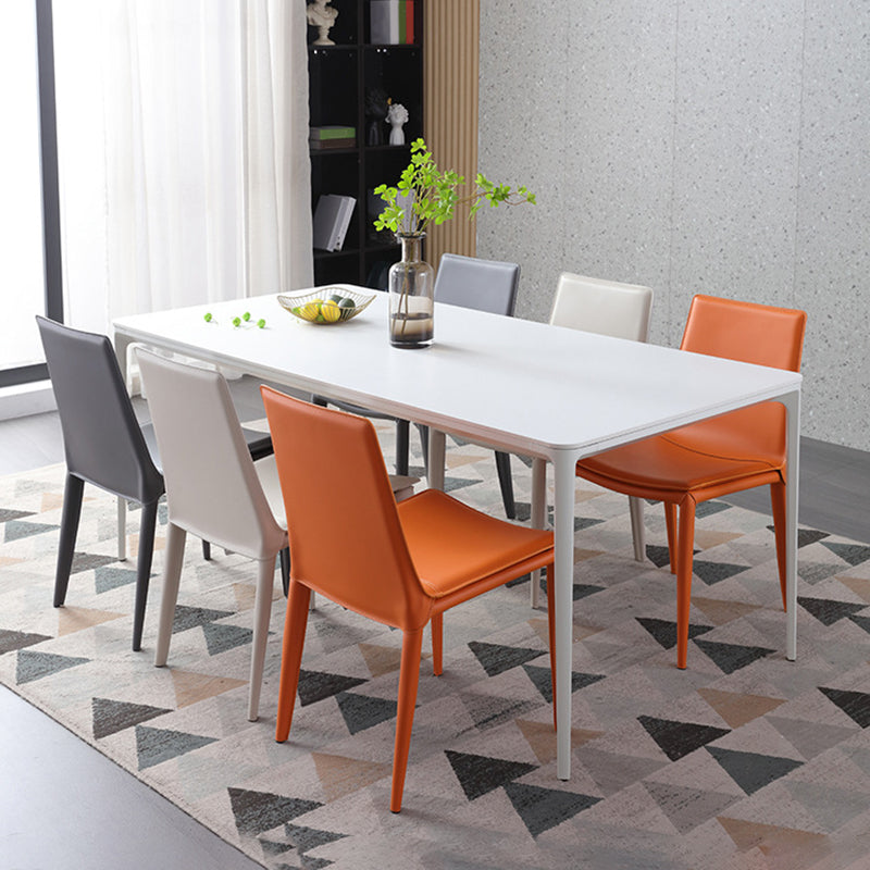 Faux Leather Dining Room Chair Modern Upholstered Dining Side Chair