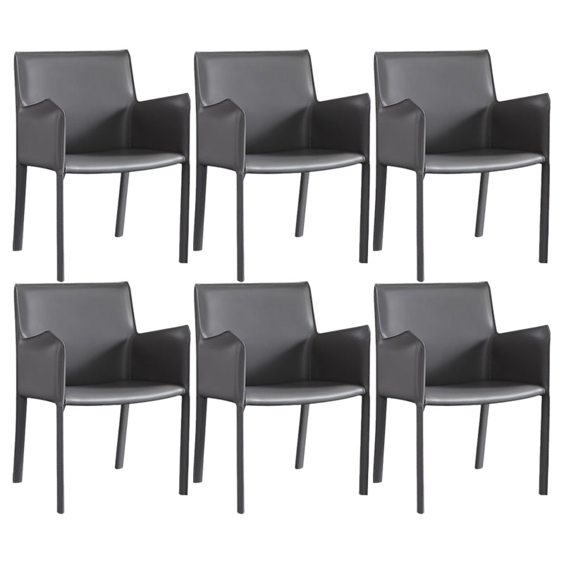 Silla de comedor tapizada moderna silla de acento de comedor de cuero falso