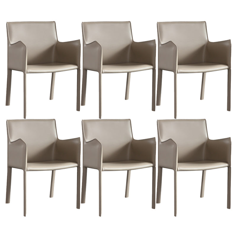 Silla de comedor tapizada moderna silla de acento de comedor de cuero falso