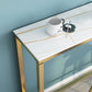Nordic Glam Rectangle Bar Counter Table Stone Bar Counter Table for Kitchen Clearhalo 'Bar Furniture' 'Bar Tables' 'bar_tables' 'furn' 'furn_bar_tables' 'Furniture' 'Kitchen & Dining Furniture' 5598876