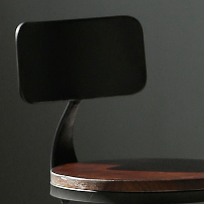 Taburete de barra de altura de ajuste industrial taburete de barra sin brazo de hierro