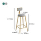 Industrial Metal Barstool Faux Leather Fabric Counter Stool with Gold Legs Clearhalo 'Bar Furniture' 'Bar Stools' 'bar_stools' 'furn' 'furn_bar_stools' 'Furniture' 'Kitchen & Dining Furniture' 5599119