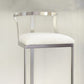 Glam Style Upholstered Counter Height Stool Metal Bar Stool Bar Stool Clearhalo 'Bar Furniture' 'Bar Stools' 'bar_stools' 'furn' 'furn_bar_stools' 'Furniture' 'Kitchen & Dining Furniture' 5599132