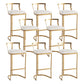 Glam Style Upholstered Counter Height Stool Metal Bar Stool Bar Stool Gold 8 Piece Set Clearhalo 'Bar Furniture' 'Bar Stools' 'bar_stools' 'furn' 'furn_bar_stools' 'Furniture' 'Kitchen & Dining Furniture' 5599135