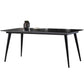 Contemporary Dining Table Set 1/4/5/7 Pcs Black Sintered Stone Top Table with Side Chairs Clearhalo 'Dining Room Sets' 'Dining Tables & Seating' 'dining_room_set' 'furn' 'furn_dining_room_set' 'Furniture' 'Kitchen & Dining Furniture' 5599516