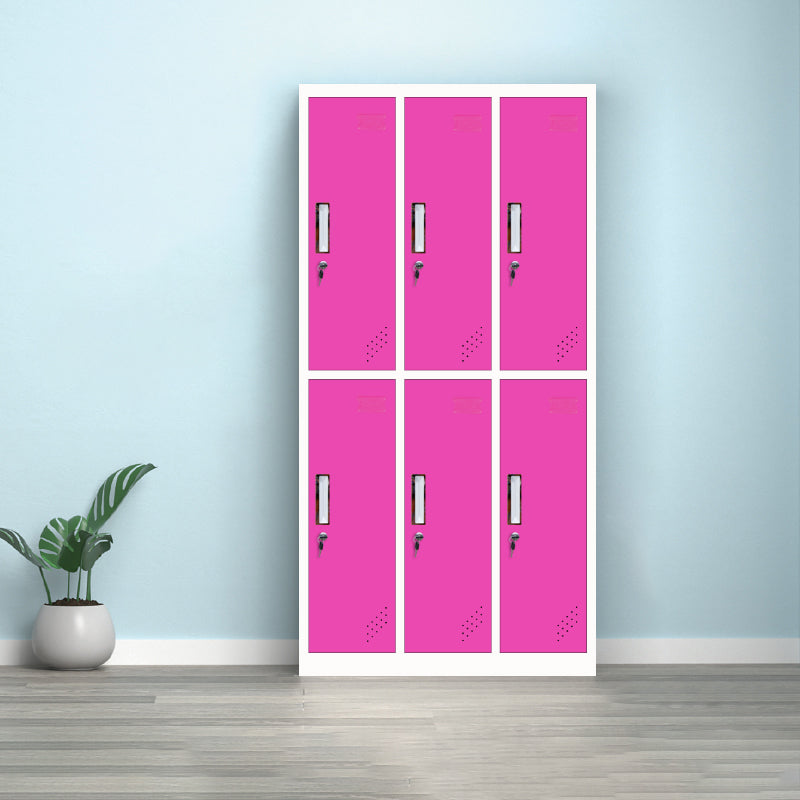 Metalen matte afwerking Kast Hedendaagse opbergkast met scharnierende deur