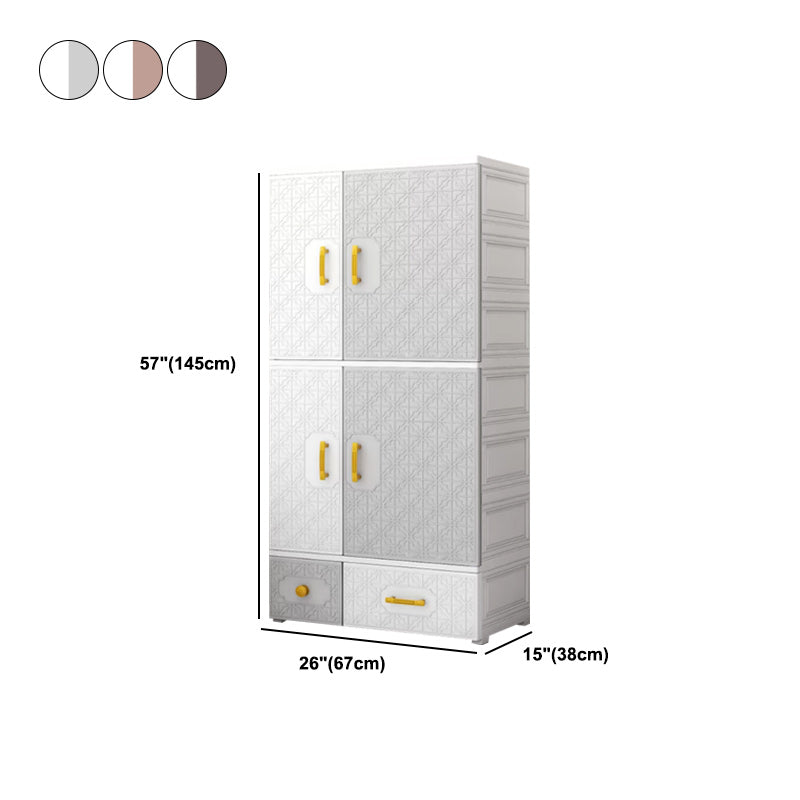 Armoire de style contemporain armoire en plastique armoire de garde-robe