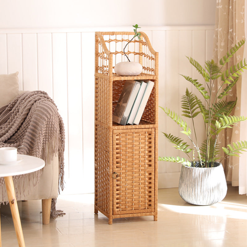 モダンなスタイルのベッドサイドテーブルラタン素材マルチ - カラー選択4脚ナイトスタンド