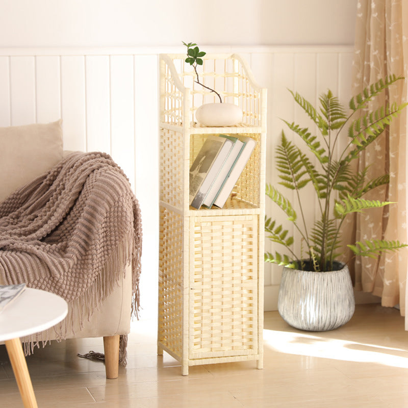 モダンなスタイルのベッドサイドテーブルラタン素材マルチ - カラー選択4脚ナイトスタンド