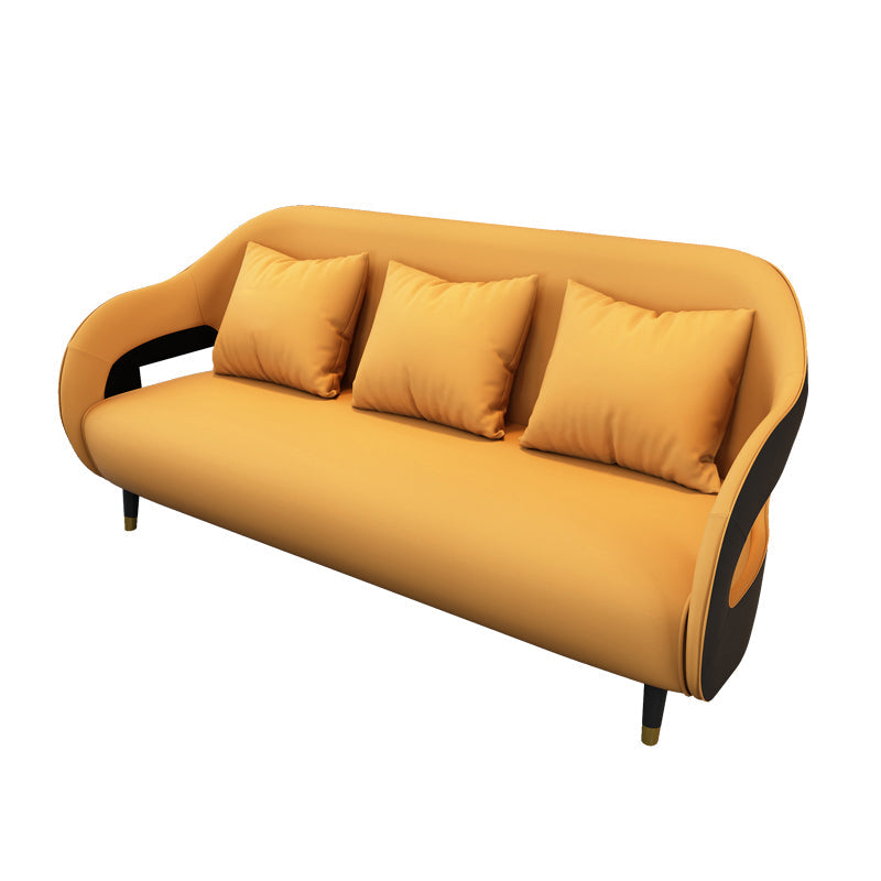 Divano in legno in fico resistente alla lacrime di divano standard con braccio inclinata contemporanea