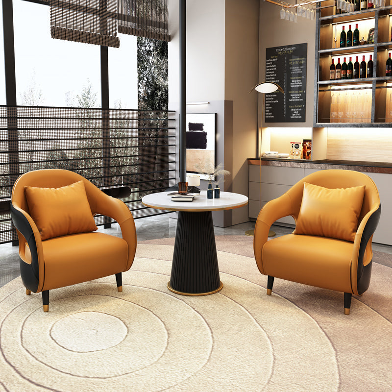 Divano in legno in fico resistente alla lacrime di divano standard con braccio inclinata contemporanea