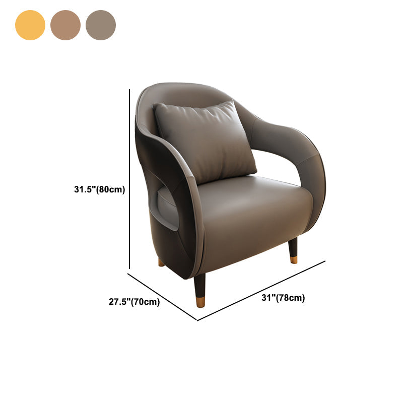 Divano in legno in fico resistente alla lacrime di divano standard con braccio inclinata contemporanea