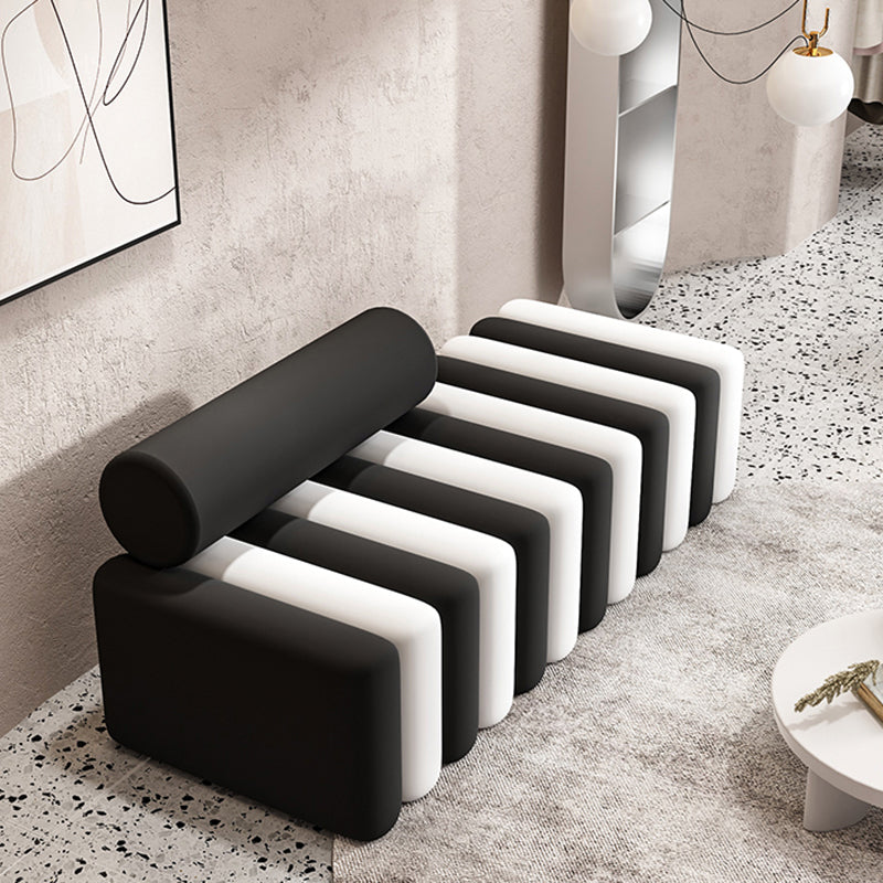 Velvet Contemporary Standard Sofa Armless Sofa for Living Room, Apartment 63"L x 28"W x 17"H Black Clearhalo 'furn' 'furn_sofas' 'Furniture' 'Living Room Furniture' 'Sofa' 'sofas' 5601442