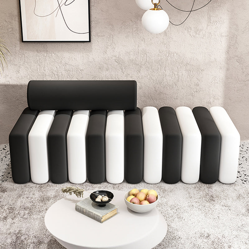 Velvet Contemporary Standard Sofa Armless Sofa for Living Room, Apartment Clearhalo 'furn' 'furn_sofas' 'Furniture' 'Living Room Furniture' 'Sofa' 'sofas' 5601443