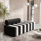 Velvet Contemporary Standard Sofa Armless Sofa for Living Room, Apartment 71"L x 28"W x 17"H Black Clearhalo 'furn' 'furn_sofas' 'Furniture' 'Living Room Furniture' 'Sofa' 'sofas' 5601444
