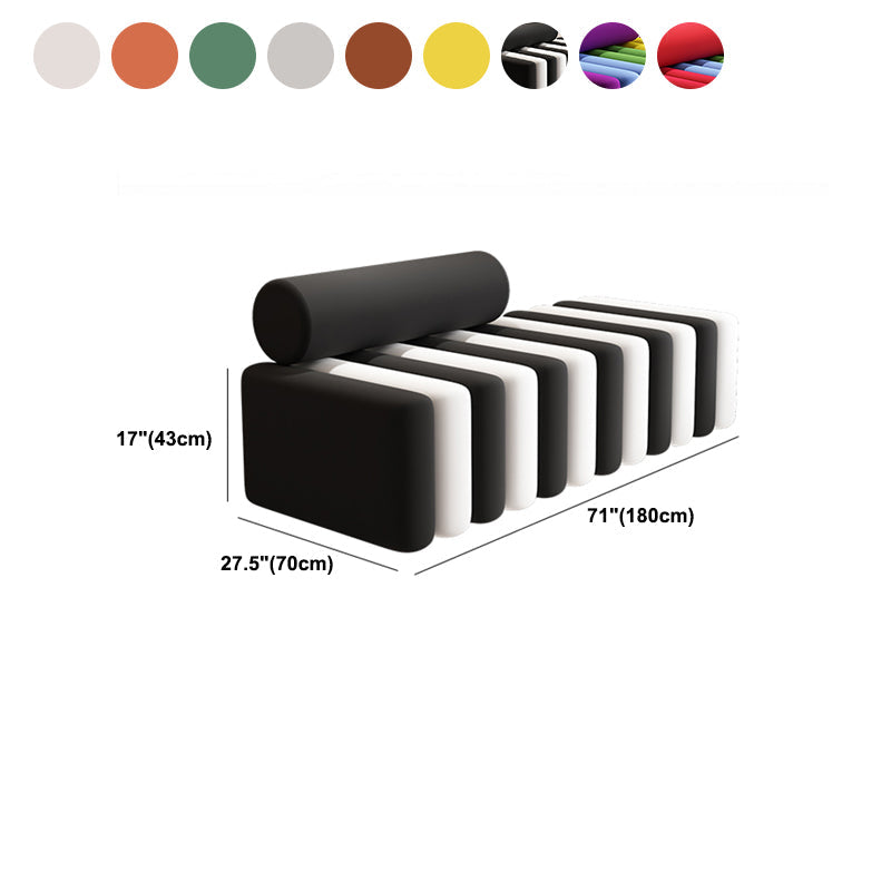 Velvet Contemporary Standard Sofa Armless Sofa for Living Room, Apartment Clearhalo 'furn' 'furn_sofas' 'Furniture' 'Living Room Furniture' 'Sofa' 'sofas' 5601446