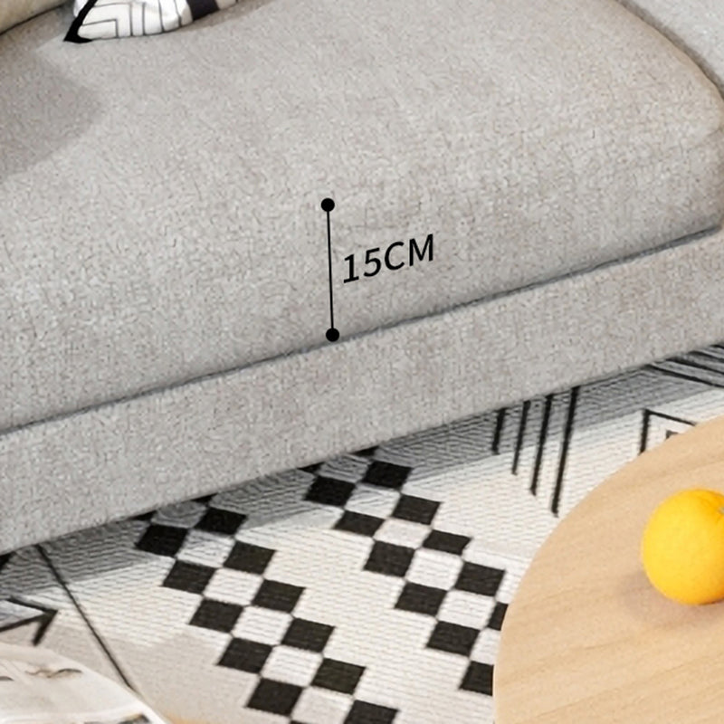 Cuscini contemporanei standard a braccio quadrato divano soggiorno