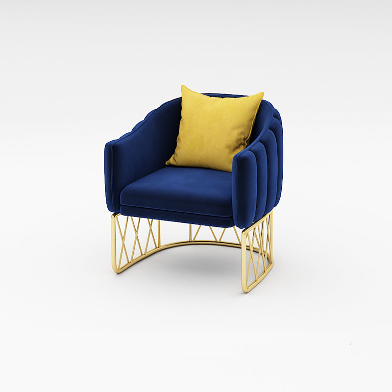 Sofá de brazo inclinado de sofá estándar de terciopelo para sala de estar, apartamento