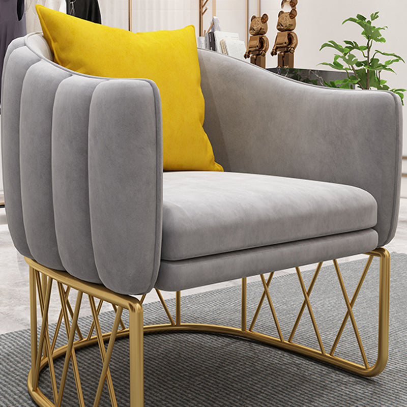 Sofá de brazo inclinado de sofá estándar de terciopelo para sala de estar, apartamento