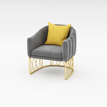 Sofá de brazo inclinado de sofá estándar de terciopelo para sala de estar, apartamento