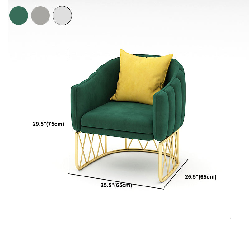 Sofá de brazo inclinado de sofá estándar de terciopelo para sala de estar, apartamento