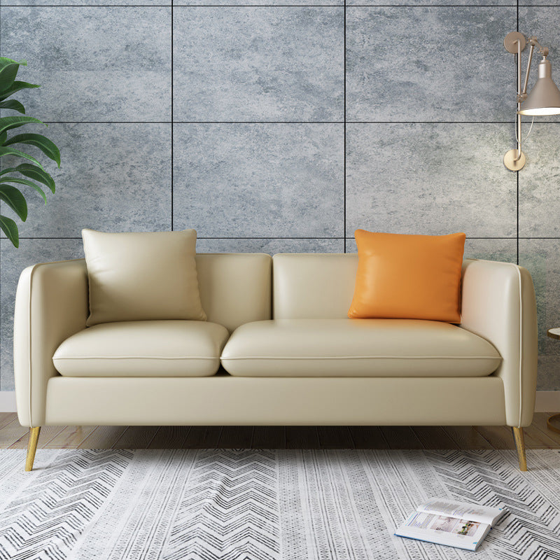 Contemporary Standard Square Arm Living Room Stationary Cotton Seating