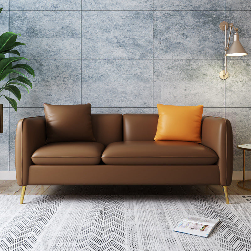 Contemporary Standard Square Arm Living Room Stationary Cotton Seating