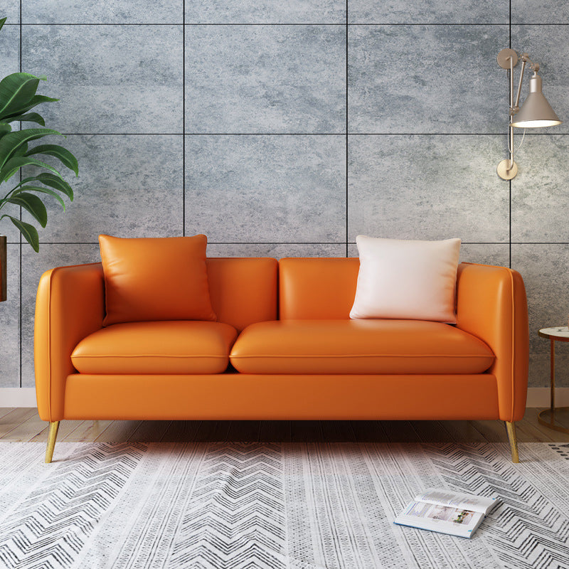 Contemporary Standard Square Arm Living Room Stationary Cotton Seating