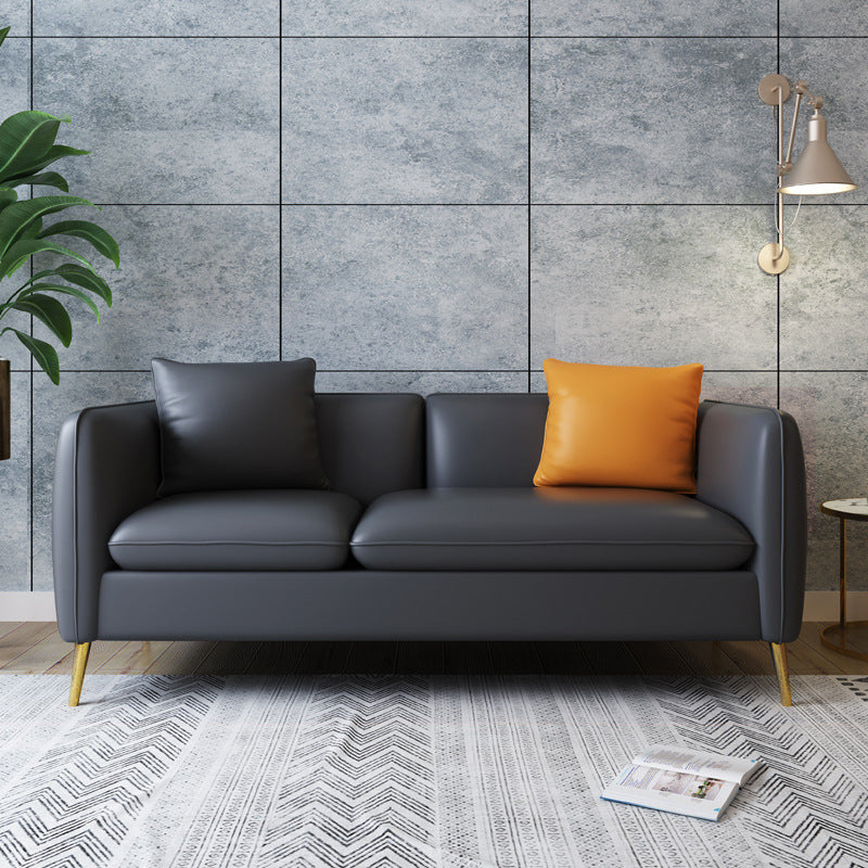 Contemporary Standard Square Arm Living Room Stationary Cotton Seating